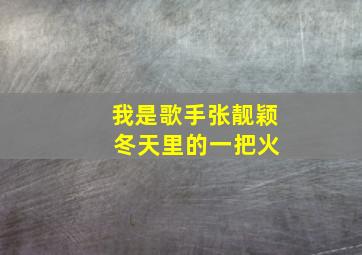 我是歌手张靓颖 冬天里的一把火